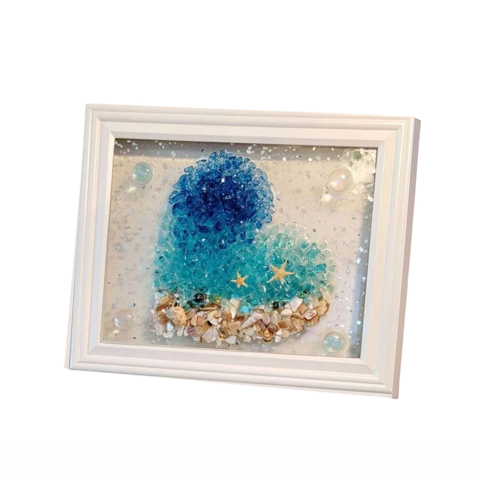 Resin Art Beach Theme - Zeeglas Kunstsets Zeeglas Kunst Frame DIY