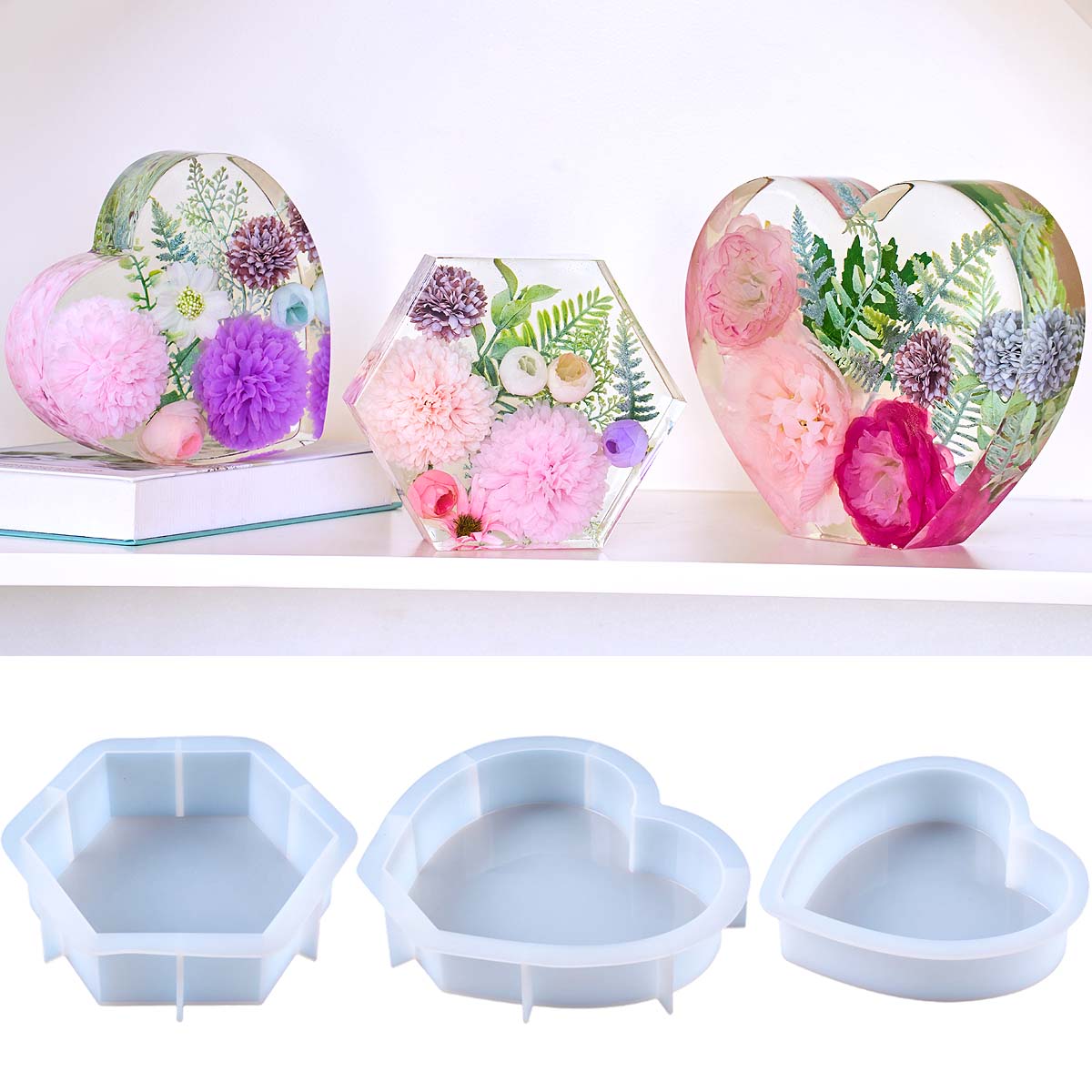Resin Art Mould - Grote liefde siliconen mal DIY hart