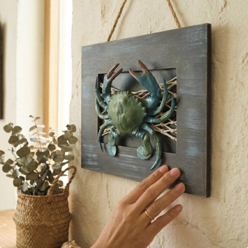 Resin Art Beach Theme - Hout nautische decors kreeft/krabben muur decors
