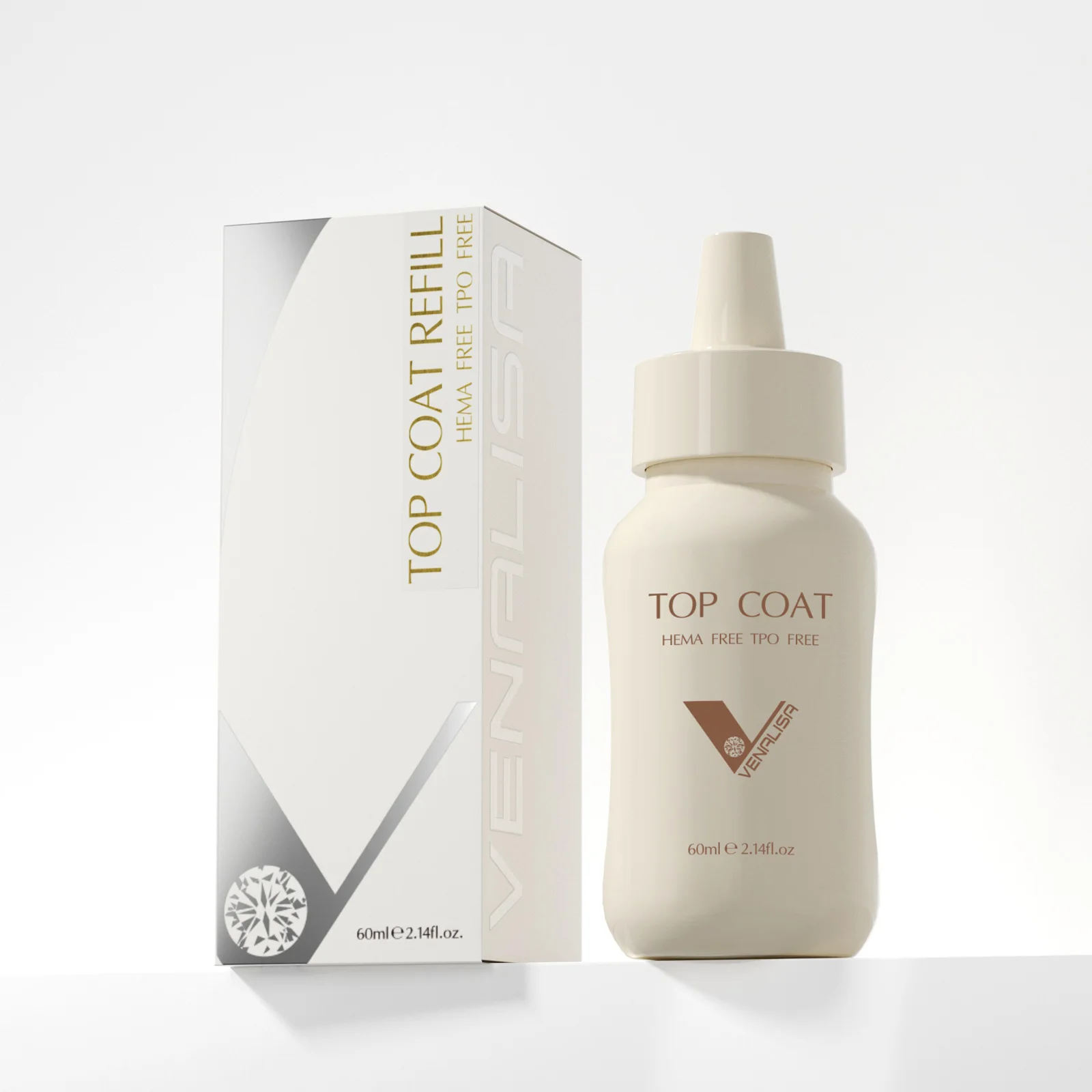 Uv Lamp Nail Resin - 30/60 ml Venalisa Ultra Glossy Diamond