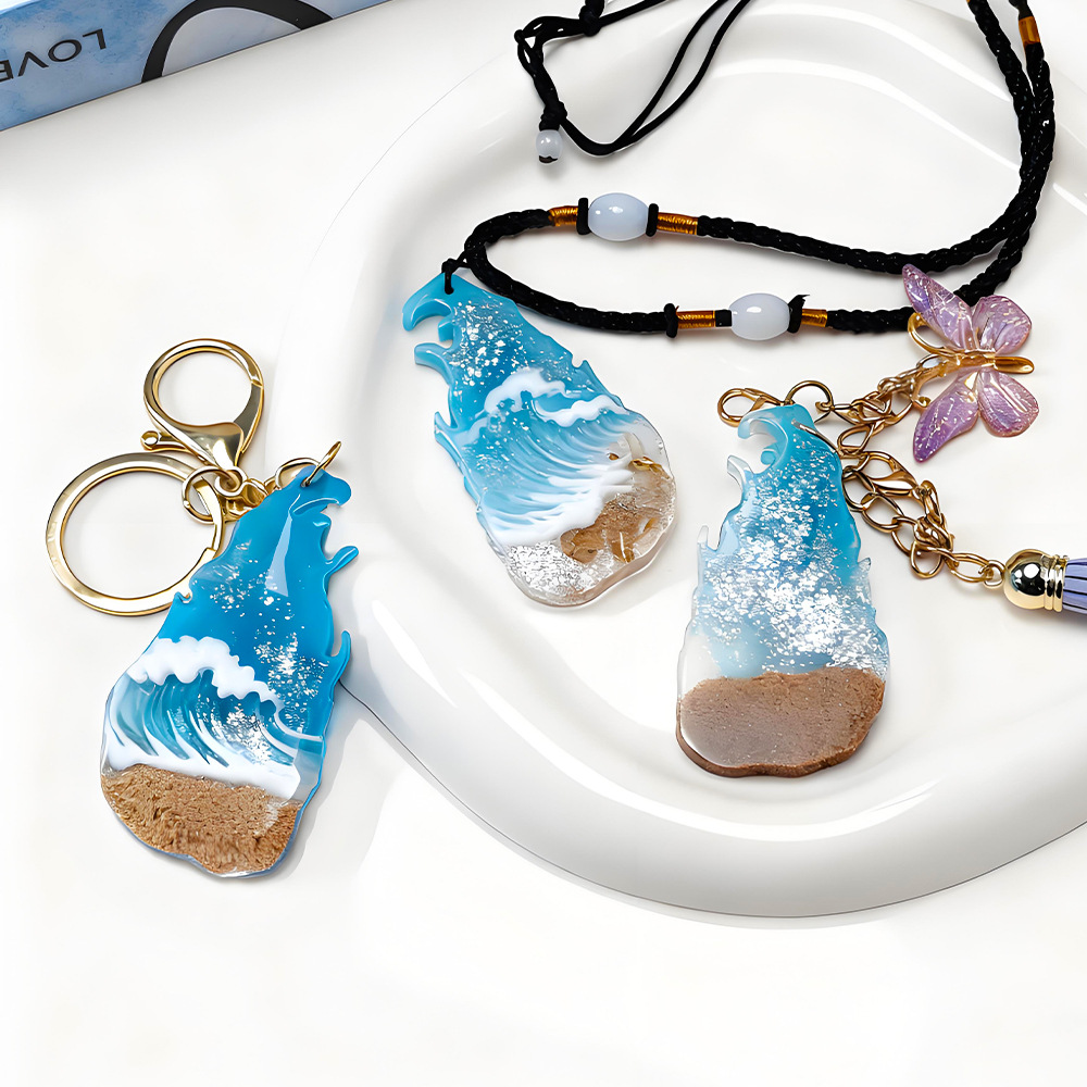 Resin Art A Keychain - Sri Lanka kaart schimmel hanger sleutelhanger