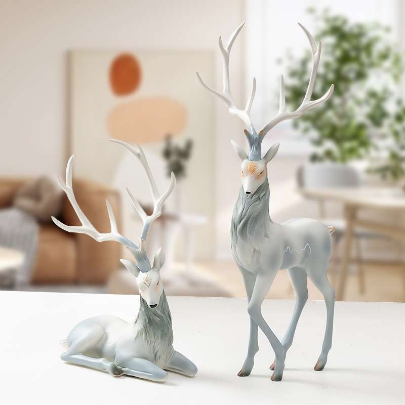 Resin Art Anniversary Gift - Licht luxe elandenhars ambachtelijke ornamenten. Beige