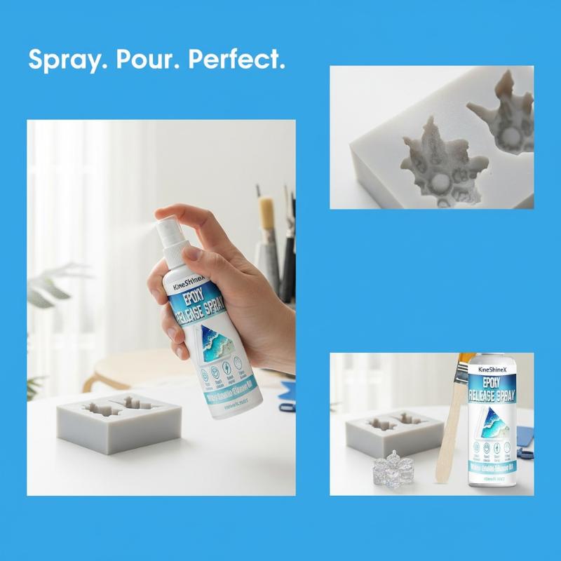 Release Spray Silicone - Epoxy Mold Demold Spray Niet-giftige ontkoppelingsspray