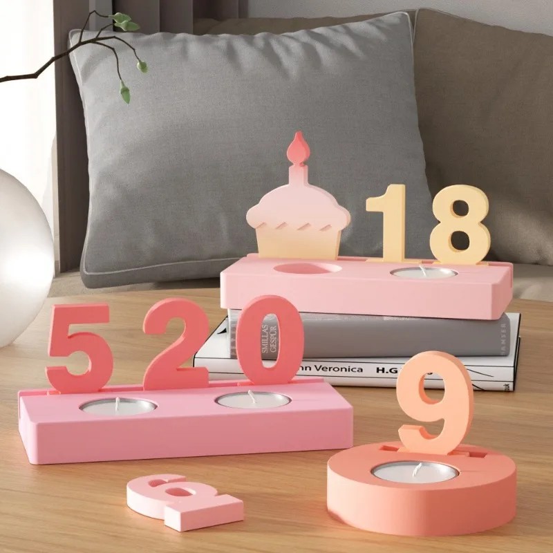 Resin Art And Craft - 2-delige siliconen mallen voor verjaardagstaarten, vierkante