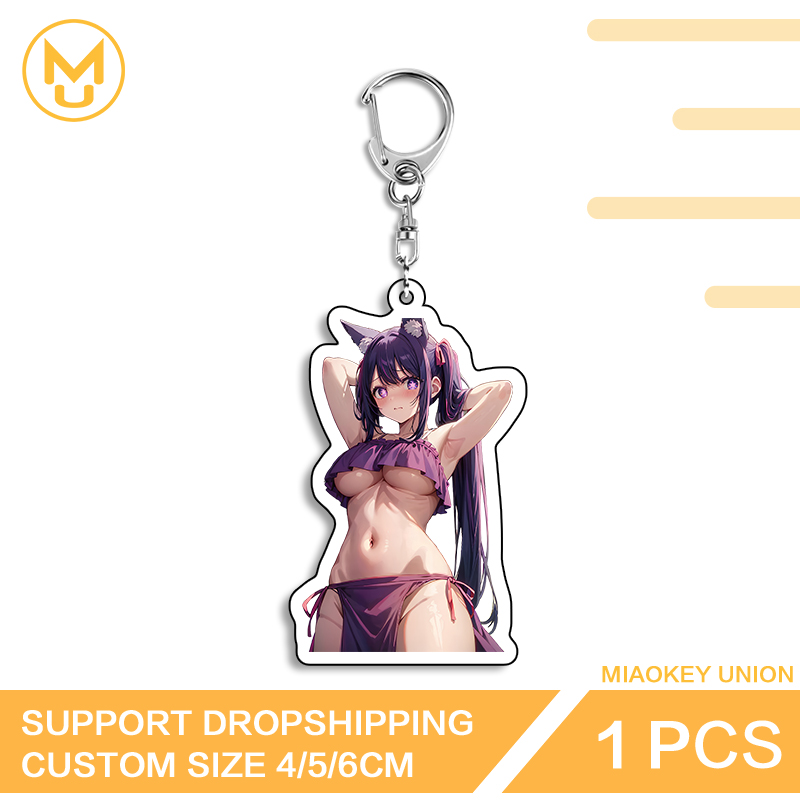 Resin Art A Keychain - Verleidelijke Hoshino Ai Grote Borst Vtuber