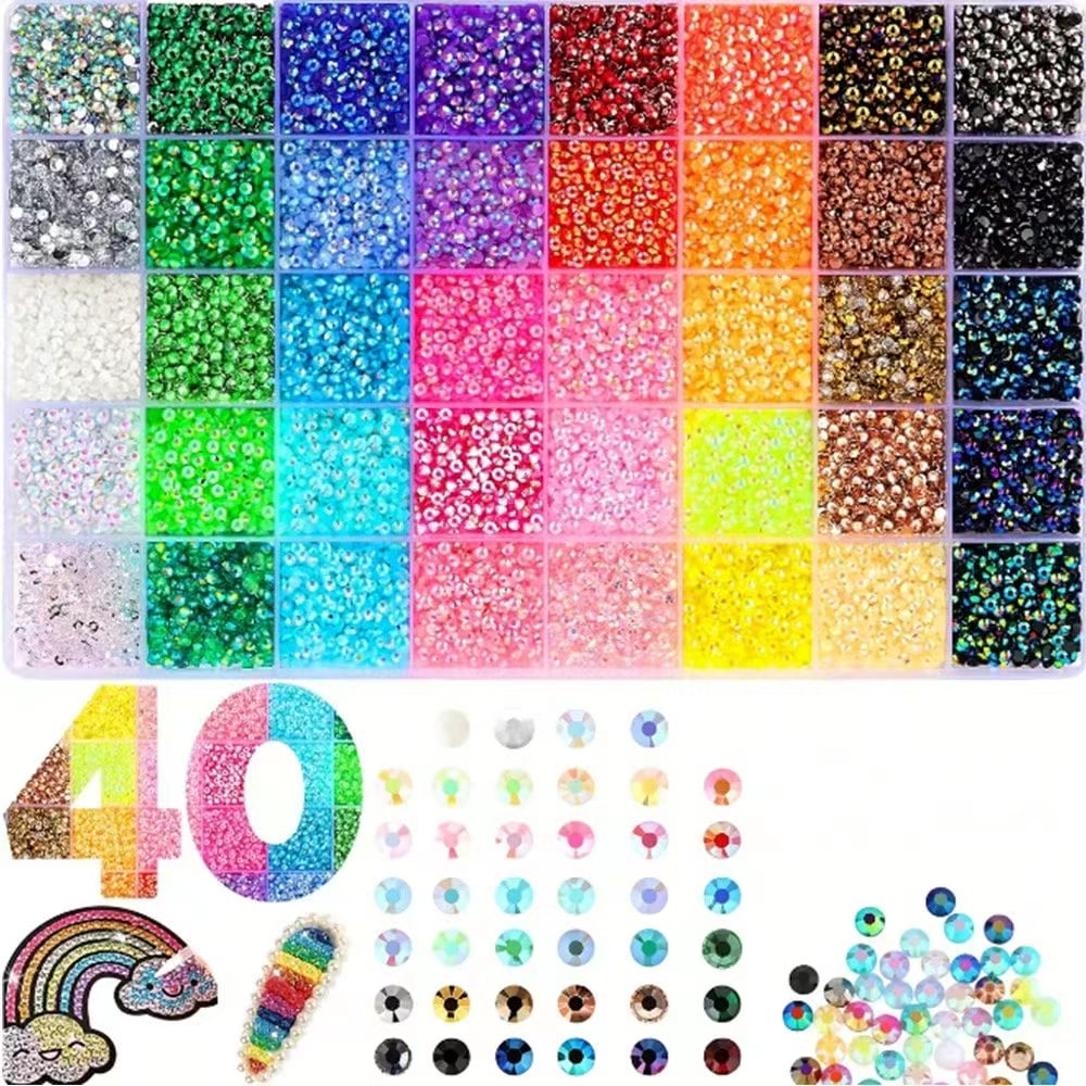 Resin Art Book - 40 Kleuren Harsen Jelly Strass Steentjes