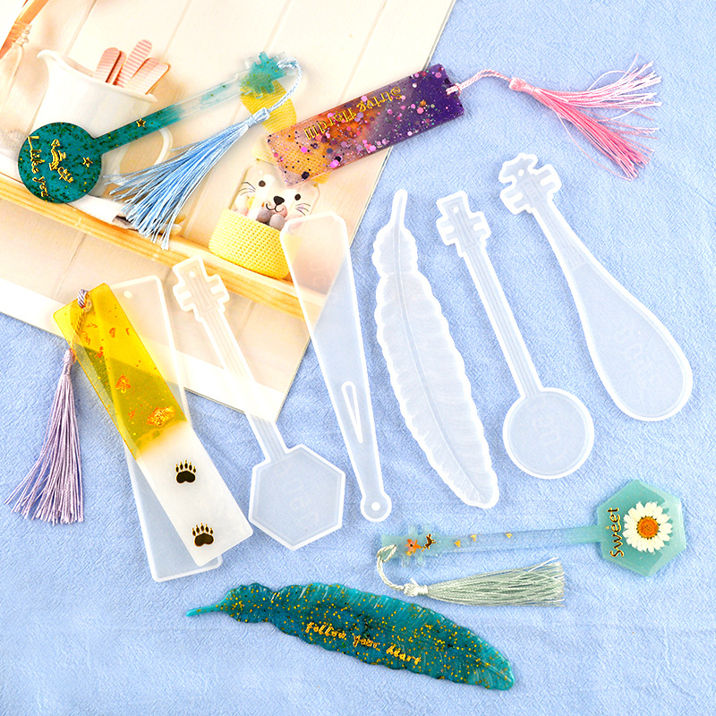 Resin Art Book - Diy Uv Silicone Mould Bladwijzers Epoxyhars