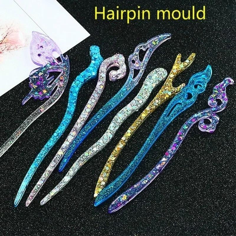 Resin Art Acrylic - Nieuwe transparante haarspeld siliconen speciale mal