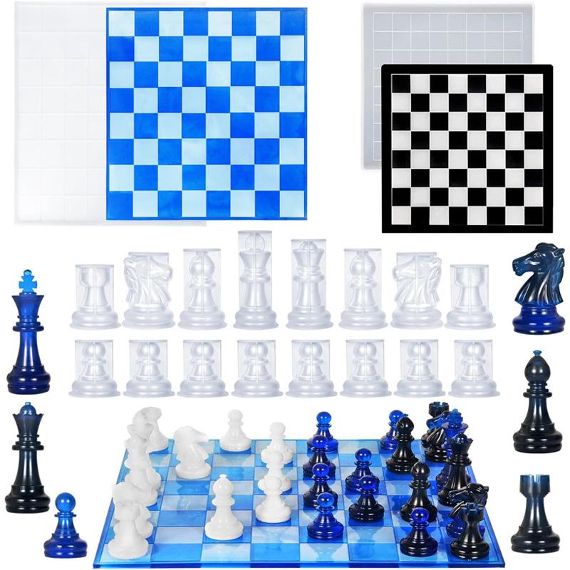 Harsen schaakset mal met schaa - Resin Art Kit With Molds recensie en prijs