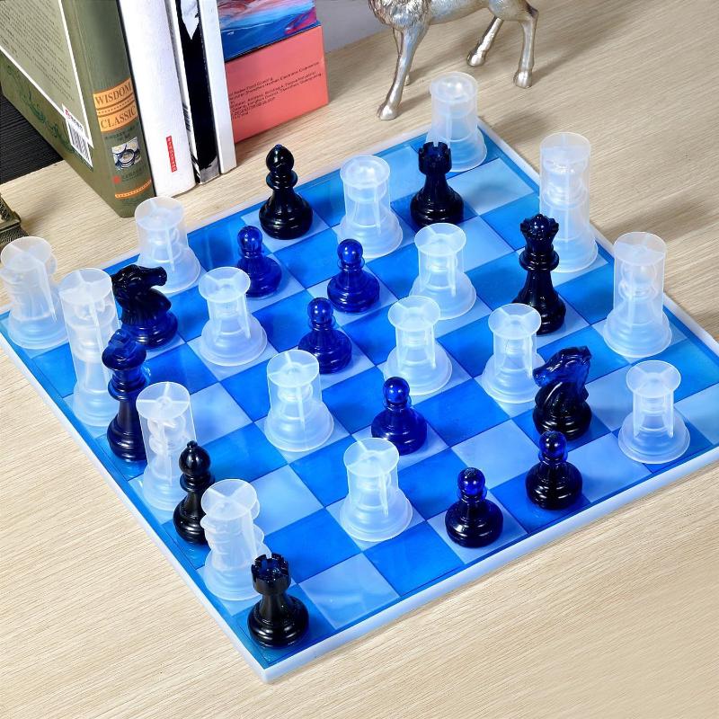 Harsen schaakset mal met schaa - Resin Art Kit With Molds recensie en prijs