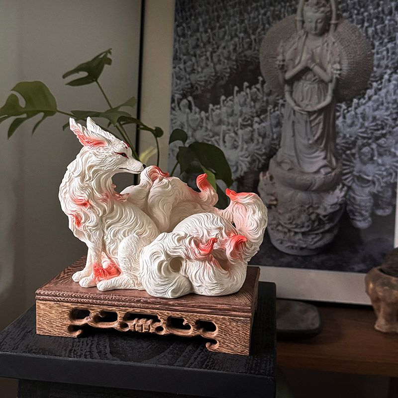 Negenstaartige vos ornamenten, - Resin Art Anniversary Gift recensie en prijs