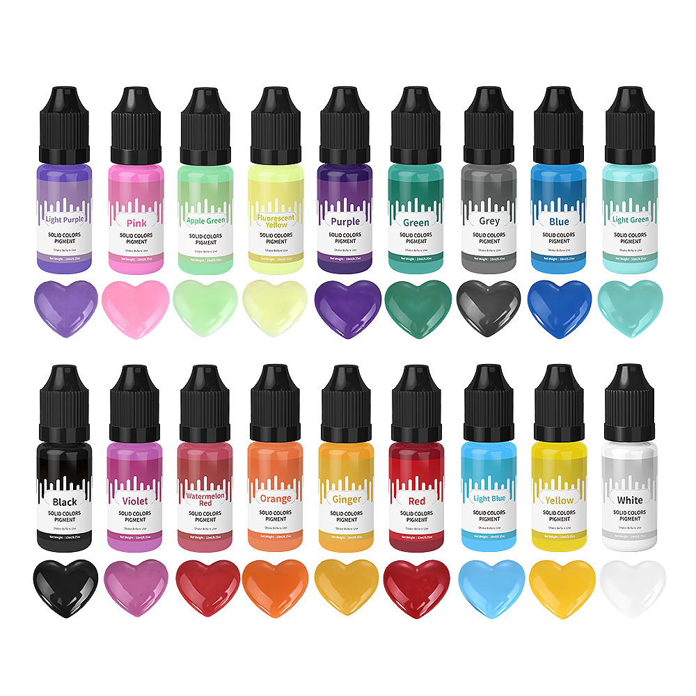 18 Kleuren 10 ml Macaron Effen - Resin Color Paste recensie en prijs