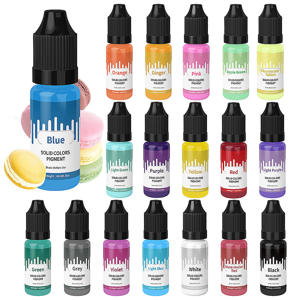 18 Kleuren 10 ml Macaron Effen - Resin Color Paste recensie en prijs
