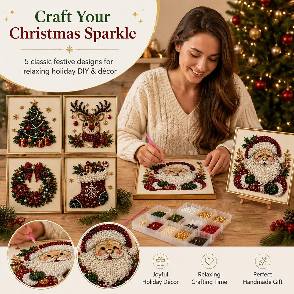 Kerstmis Kerstman Parel Kunst  - Resin Art And Craft recensie en prijs