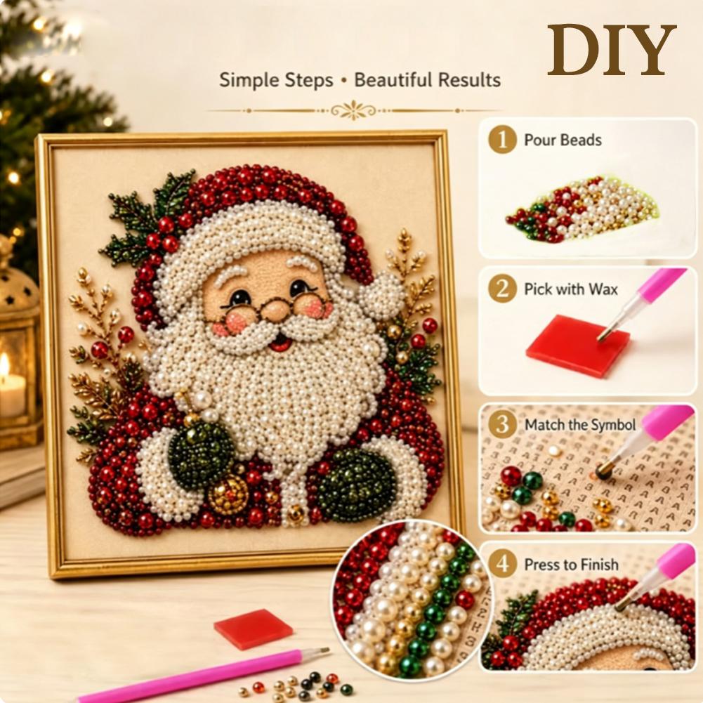 Kerstmis Kerstman Parel Kunst  - Resin Art And Craft recensie en prijs
