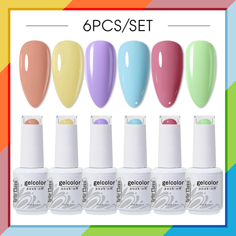 Arte Clavo Gel Nagellak Set 6  - Uv Lamp Nail Resin recensie en prijs