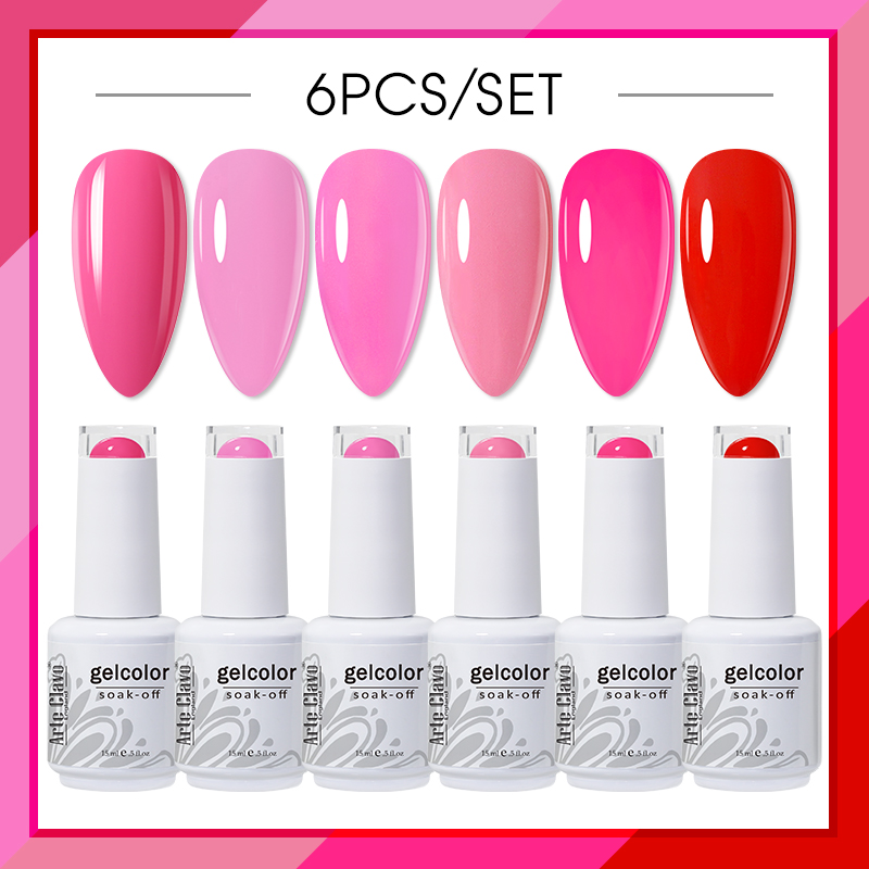 Arte Clavo Gel Nagellak Set 6  - Uv Lamp Nail Resin recensie en prijs