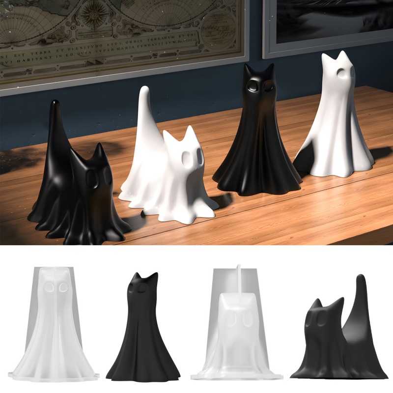 Ghost Cat Halloween Desktop Or - Resin Art Acrylic recensie en prijs