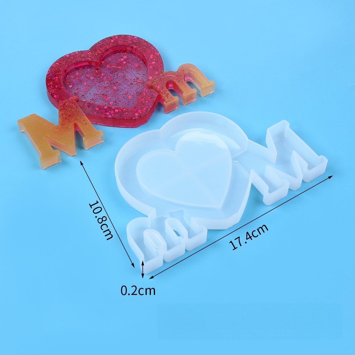 Letter Mm Epoxyhars Siliconen  - Resin Art Mould recensie en prijs
