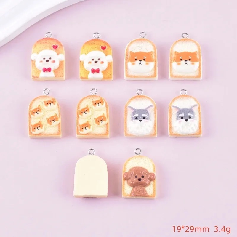 10 stuks schattige toast hond  - Resin Art And Craft recensie en prijs