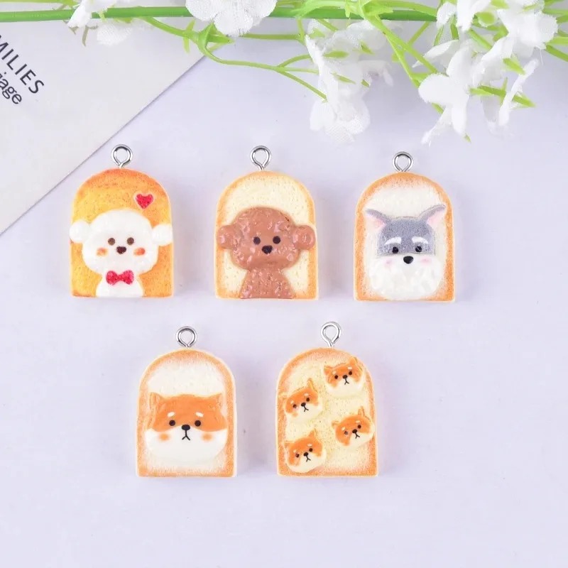 10 stuks schattige toast hond  - Resin Art And Craft recensie en prijs