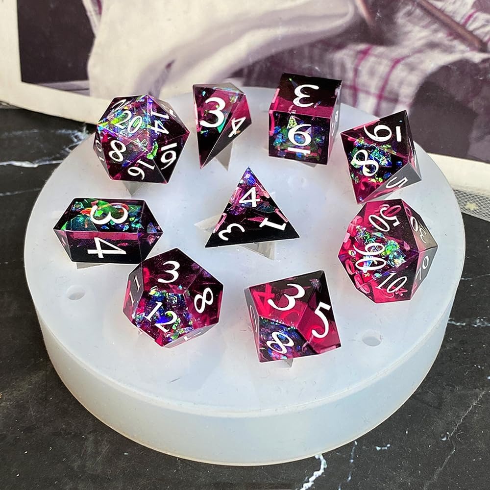 DIY DND scherpe rand dobbelste - Resin Art Mould recensie en prijs