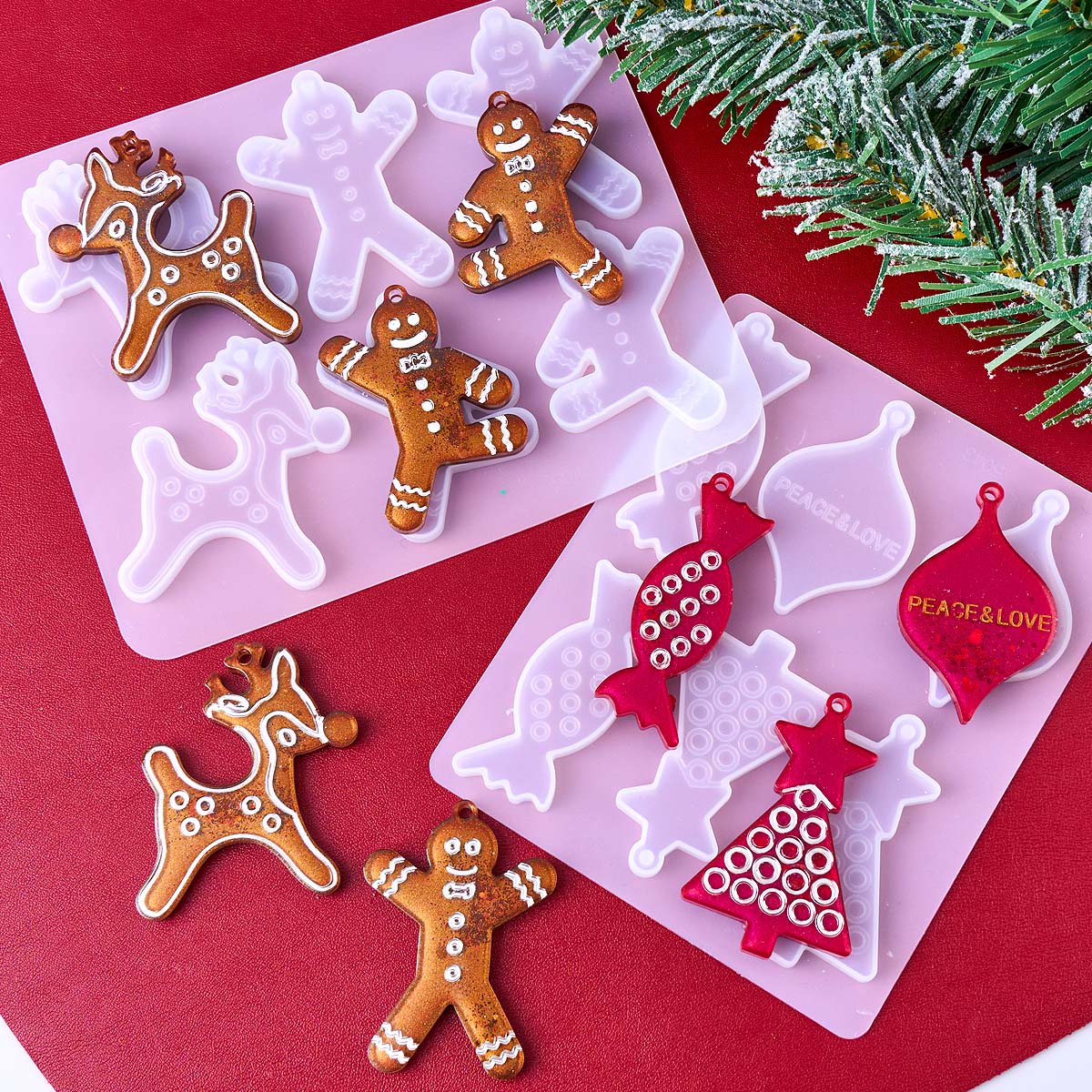 Kerstserie Oorbellen Hanger Si - Resin Art Mould recensie en prijs