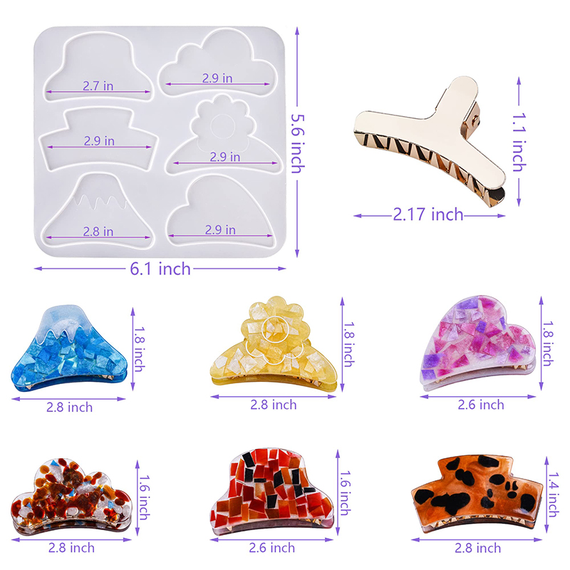 Haar Klauw Clips Siliconen Har - Resin Art Acrylic recensie en prijs