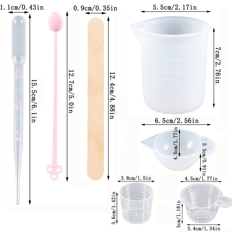 UV Epoxyhars gietgereedschapse - Resin Art Acrylic recensie en prijs