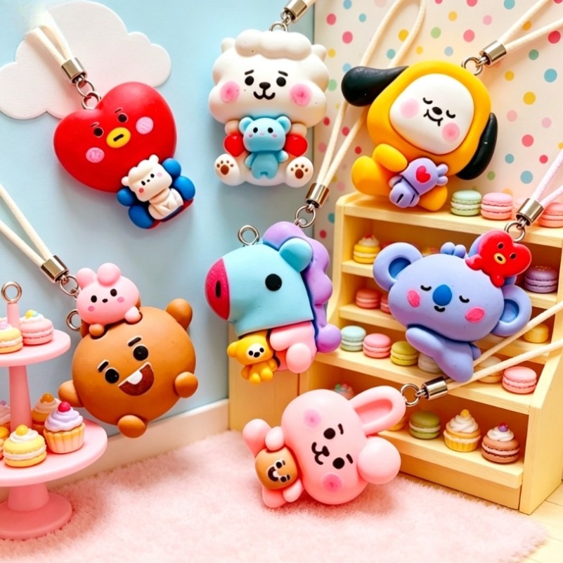 7 stks BT21 Hars Cartoon Charm - Resin Art And Craft recensie en prijs