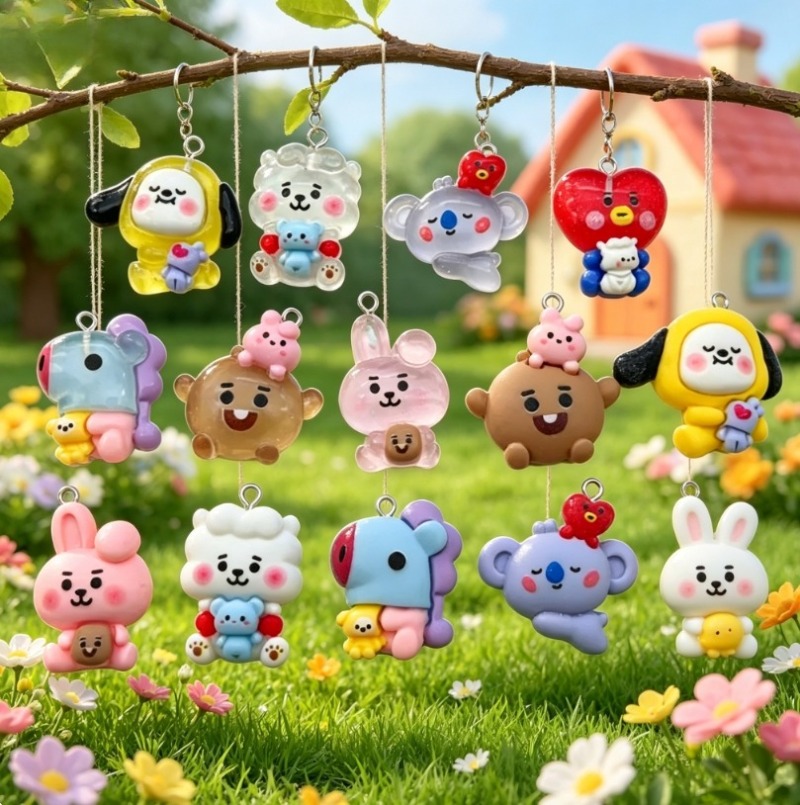 7 stks BT21 Hars Cartoon Charm - Resin Art And Craft recensie en prijs