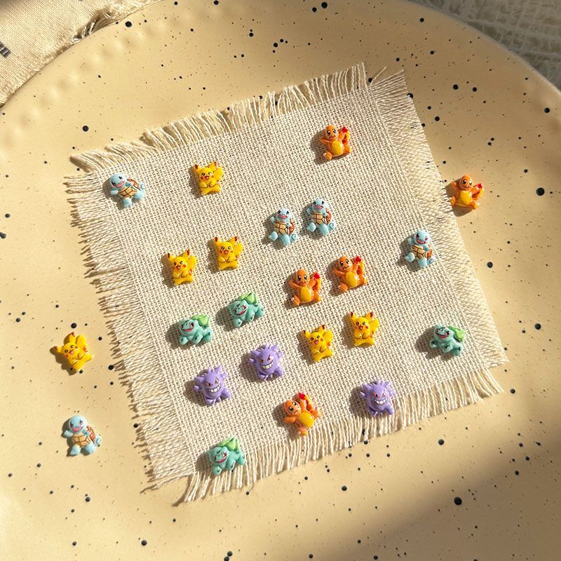 Pokemon nagelkunstaccessoires, - Resin Art Anime recensie en prijs