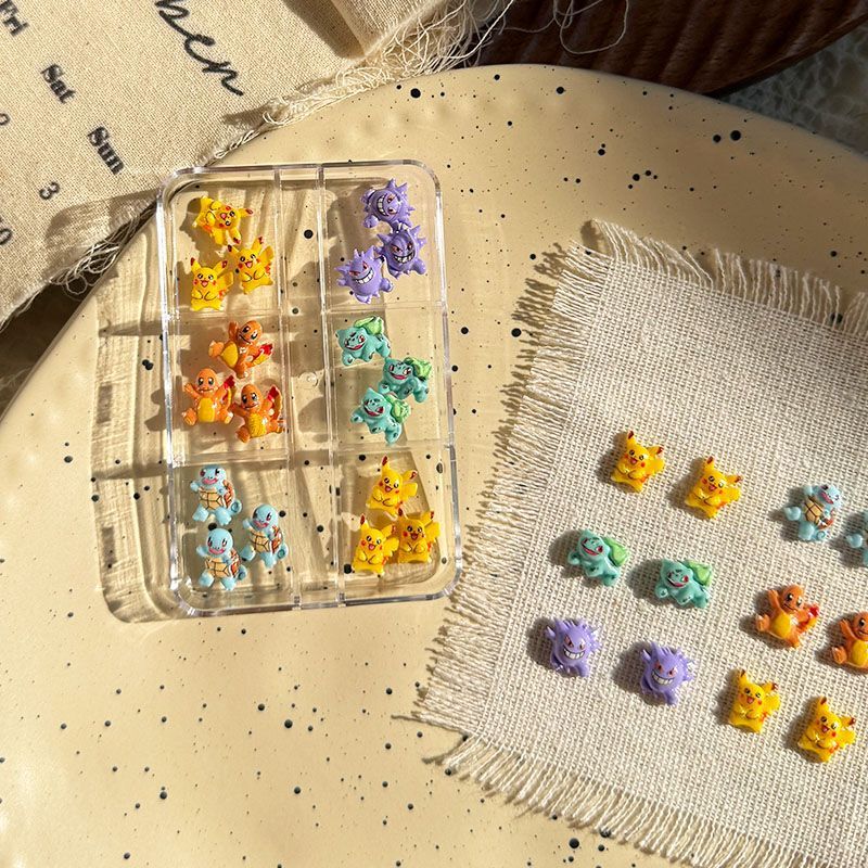 Pokemon nagelkunstaccessoires, - Resin Art Anime recensie en prijs