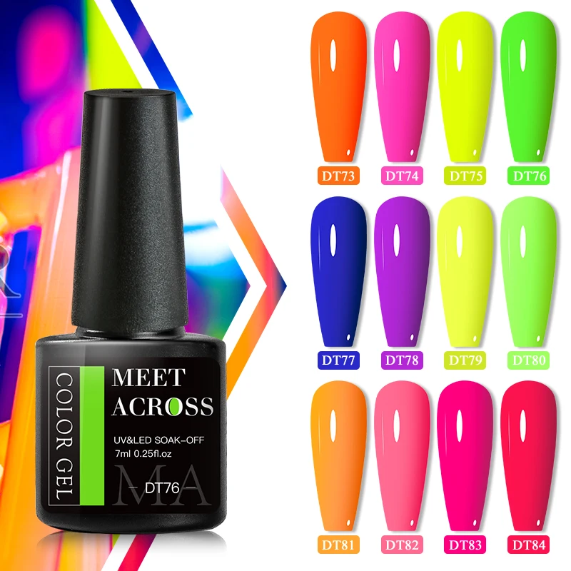 MEET ACROSS 7ml Neon Fluoresce - Uv Lamp Nail Resin recensie en prijs