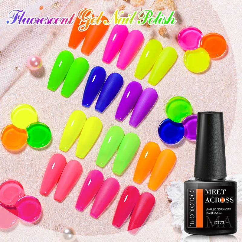 MEET ACROSS 7ml Neon Fluoresce - Uv Lamp Nail Resin recensie en prijs