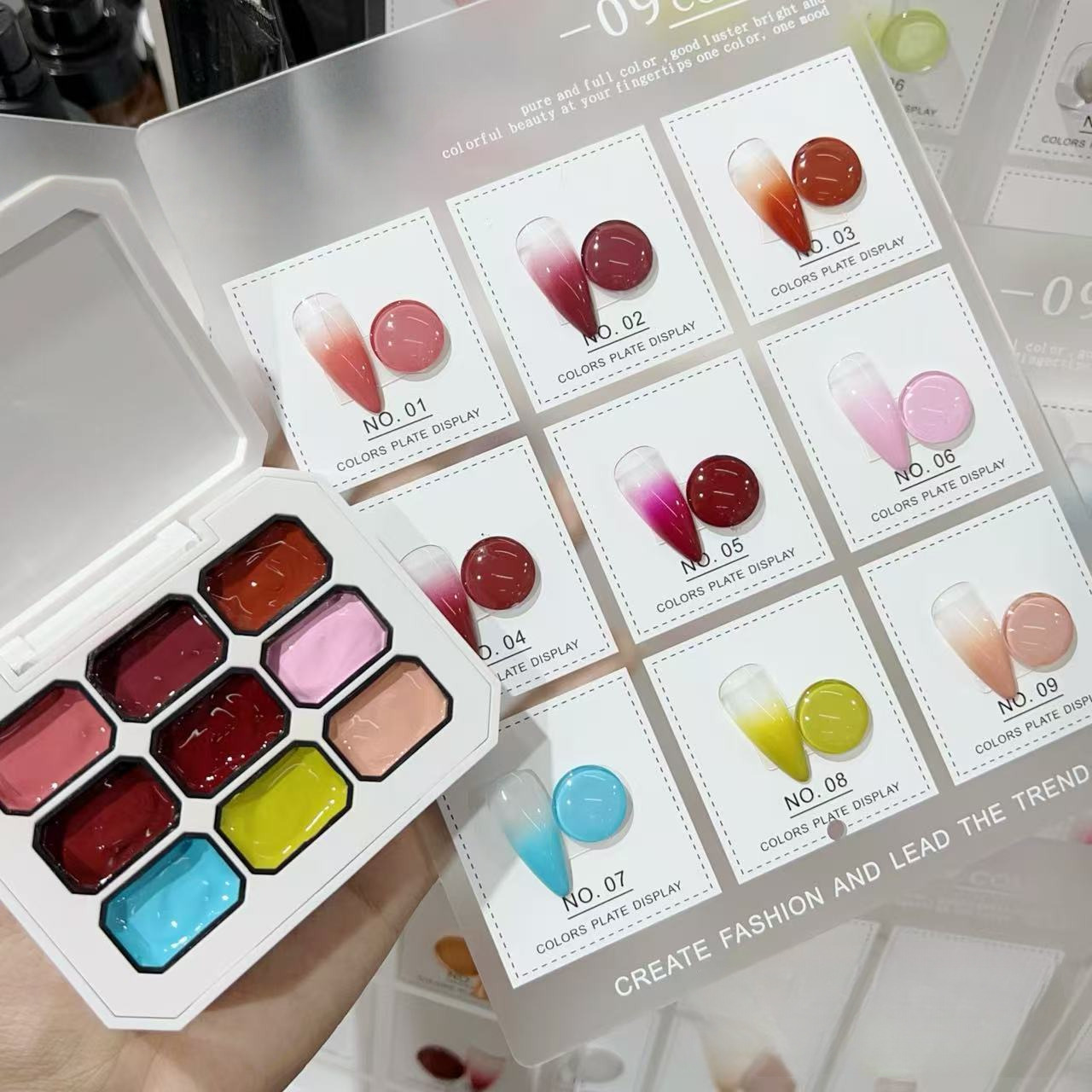1 stuk Solid 9-grid Nagellak U - Resin Art Uv recensie en prijs