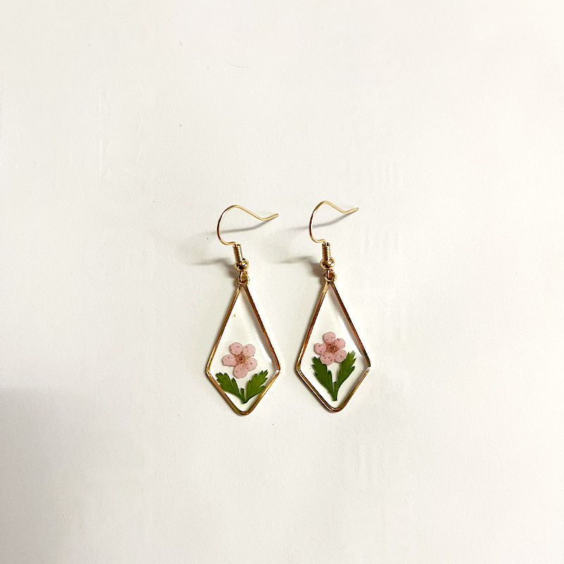 Mode oorbellen van gedroogde b - Dried Flower Pressed recensie en prijs